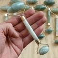 Natural Jade Roller Thin Face Massager Face-lift Beauty Face Neck Chin Roller Massage Slimming Remove Line Face-lifting Stick