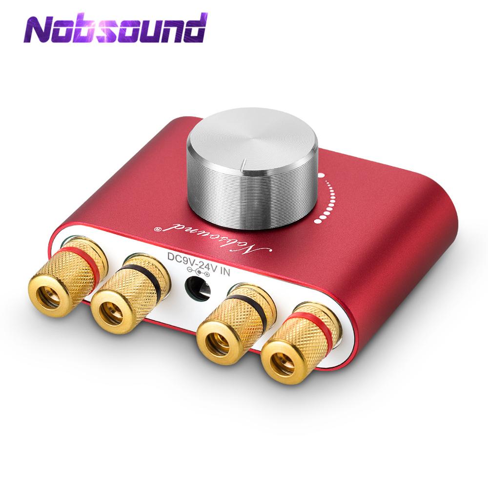 Nobsound Mini Bluetooth 5.0 Digital Amplifier Hifi Stereo Home Audio TPA3116 Power Amplifiers 50W+50W Car amplifiers