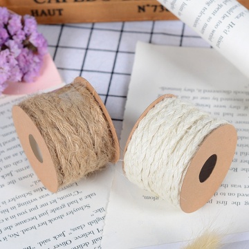 Braid Hemp Lace DIY Jute Rope Natural Linen Wrapping Ribbon Thread DIY Handmade Craft Vintage Rustic Wedding Party Decor