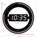 Home Office Decor Creative Annular Design Smart Adjust Lightness Hanging Number LED Display Desktop Digital Table Clocks