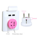 AU US To EU Adapter CN China Plug Adapter Australian AU To Euro KR Power Adapter Travel Plug Converter 2 Round AC Wall Charger