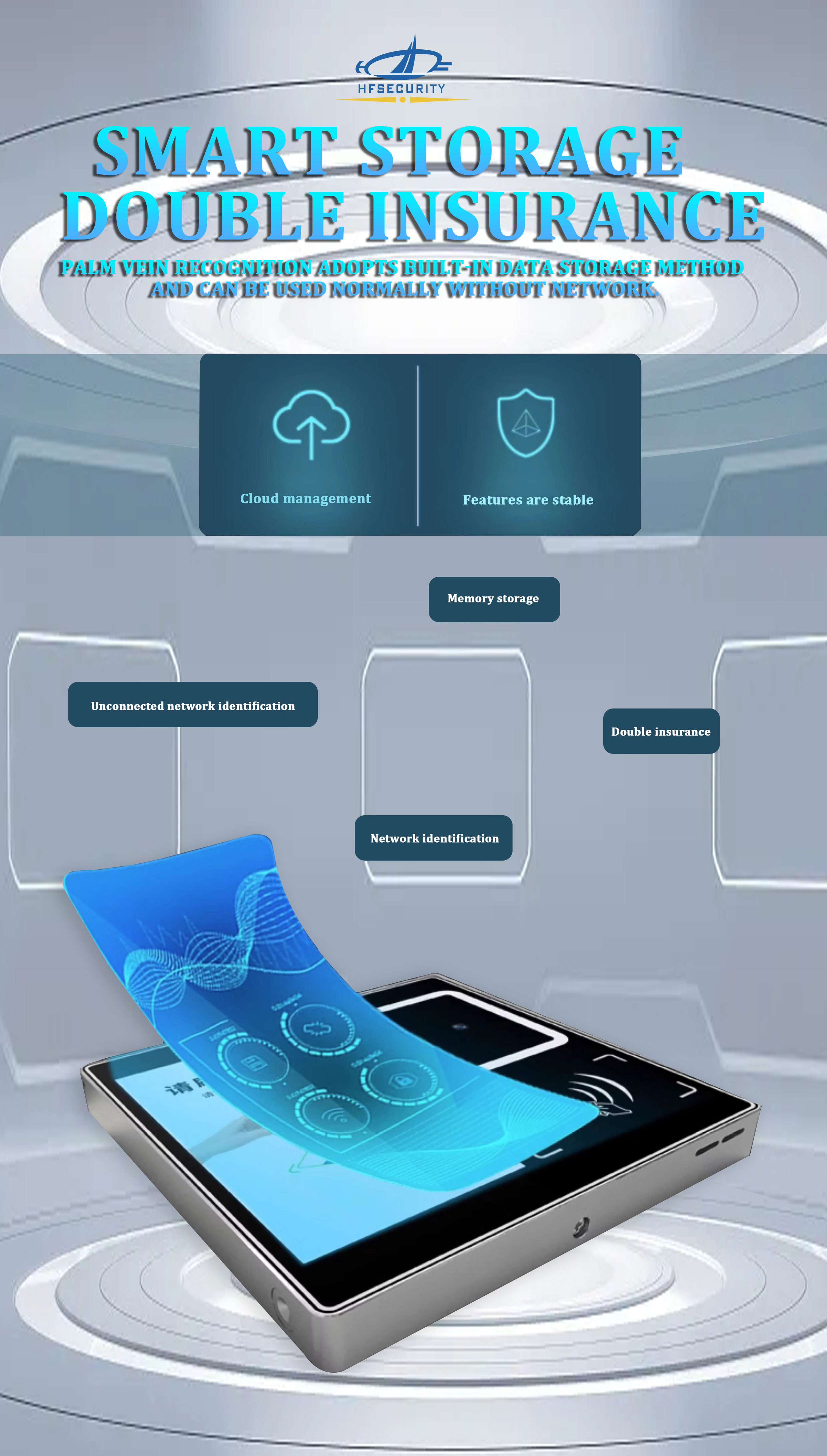 Palm print access control integrated machine