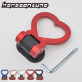 HANSSENTUNE Car accessories Universal ABS Dummy Towing Hook Stylish Accessories Design Rear Front Trailer Car Tuning Heart shap