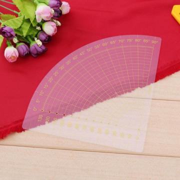 Fan Shape Ruler Foot Seam Quilting Patchwork Scrapbooking Ruler High Quality Measuring Tool Tailor Craft DIY Sewing Ruler
