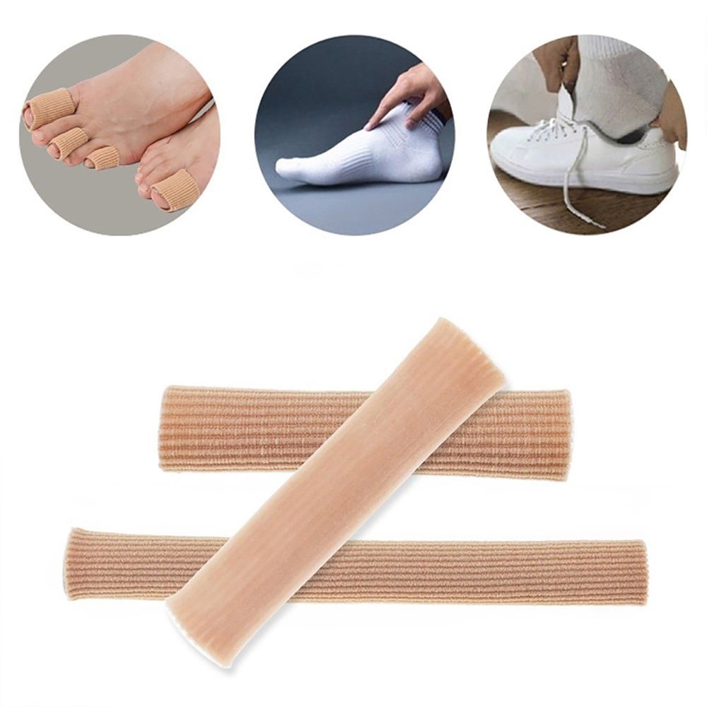 Fabric Finger Toe Protector Separator Applicator Pedicure Corn Callus Remover Hand Pain Relief Soft Silicone Tube Foot Care Tool