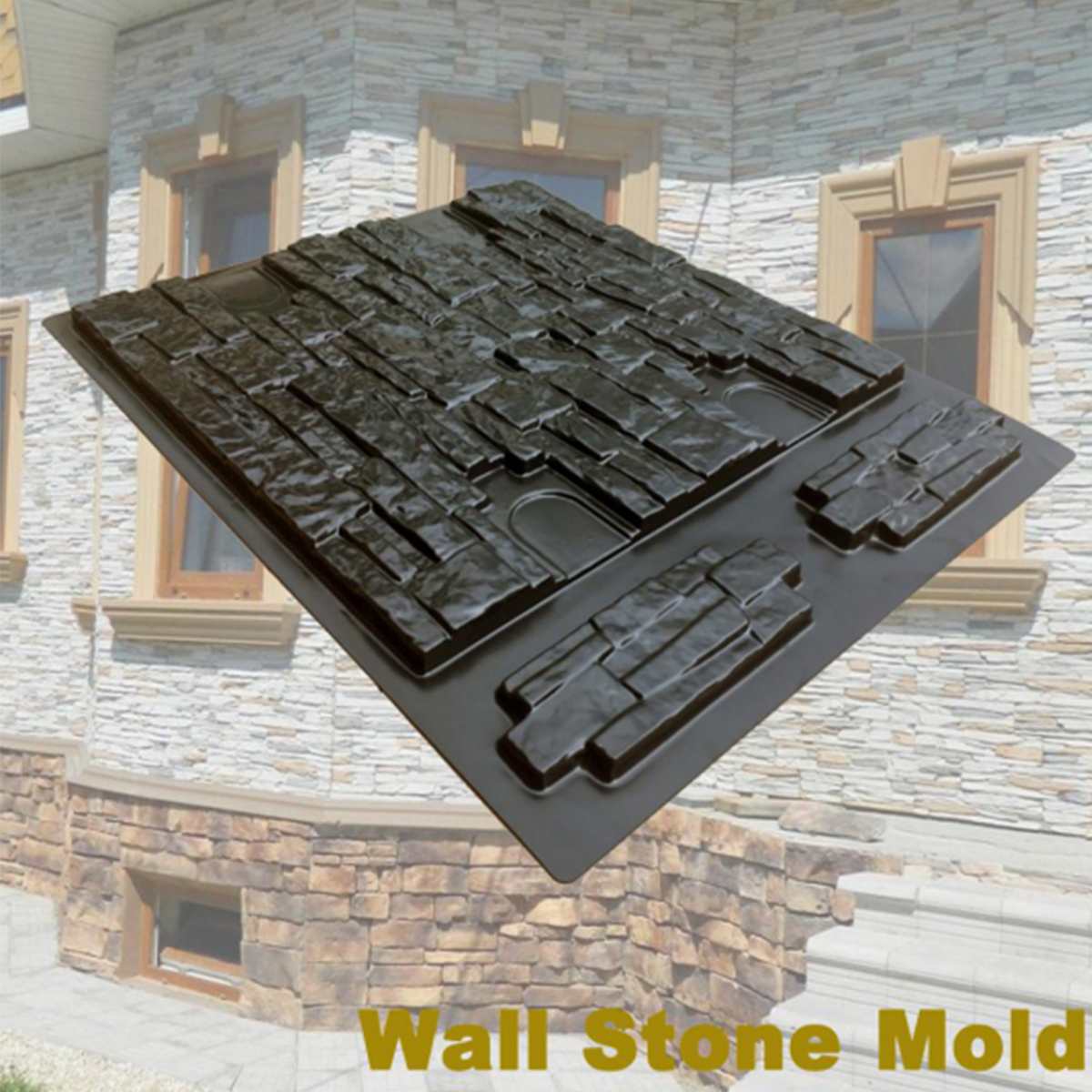 67*54*2CM Garden Path Maker Mold Wall Decor Irregular Model Concrete Stepping Stone Cement Mould Brick DIY Home Garden Tools