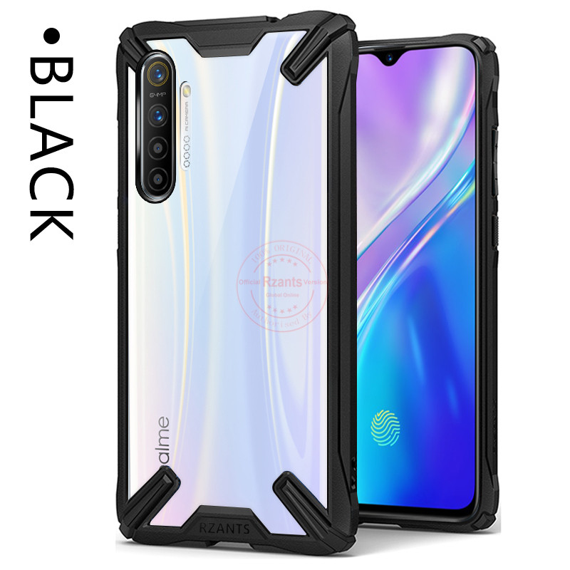 Military airbag Anti-fall shell Case For Realme XT Case Transparent Acrylic PC +TPU Shockproof Armor Back Cover Realme X2 Case