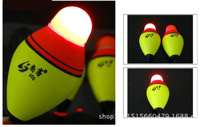 1Pcs Fatty Fishing Light Float 20g 30g 40g 50g 60g Float Noctilucent Float Electronic Float