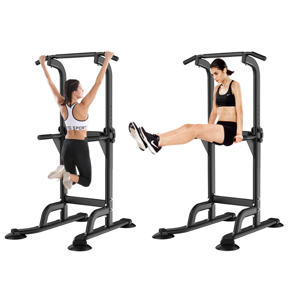 Multifunction Exersice Tower Adjustable Pull Up Bar Gym Training Dip Stands Pull Up Muscle Workout Fitness Equipment Max 200kg