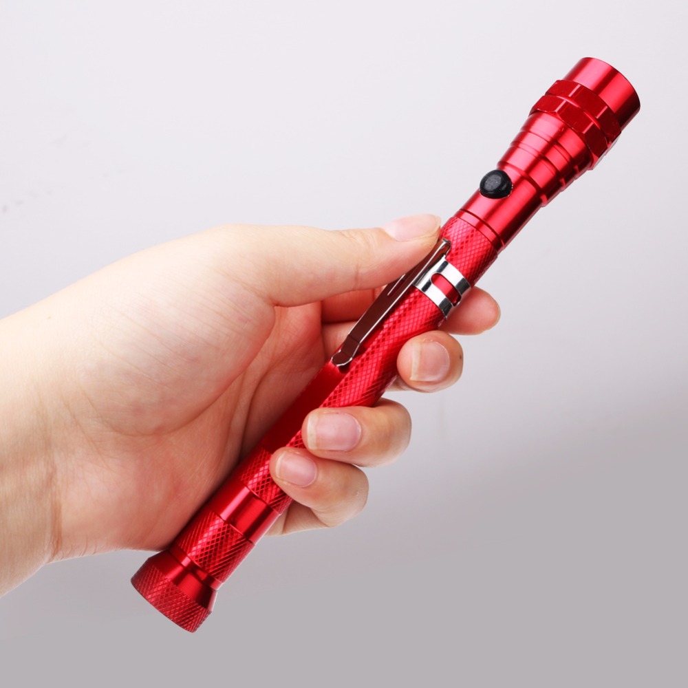 Portable Flexible Flashlight Telescopic 360 Degree 3 LED Outdoor Torch Magnetic Pick Up Tool Lamp Light