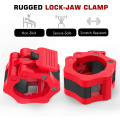 -1 Pair Barbell Clamps Olympic Weight Bar Plate Locks Collar Clips Quick Release for Workout Weightlifting Fitness Training
