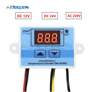 W3001 220V 12V 24V Digital Temperature Controller Thermostat Thermoregulator Aquarium Incubator Water Heater Temp Regulator