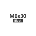 M6x30 Black