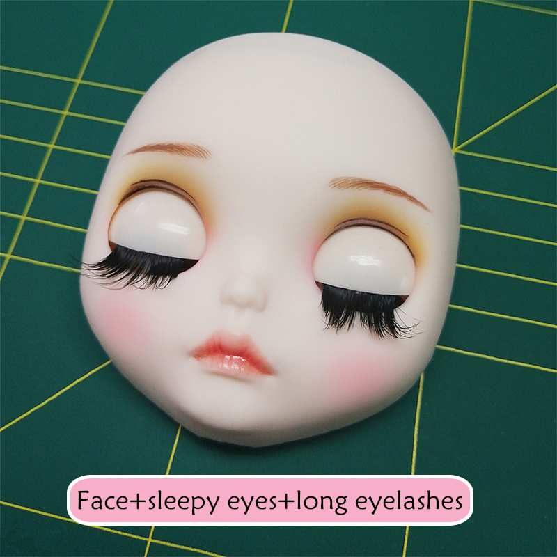 ICY Blyth doll Customized Face including the back plate and screws,matte face,lips carve, eyebrow