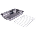 Household roaster grill pan stainless steel baking pan