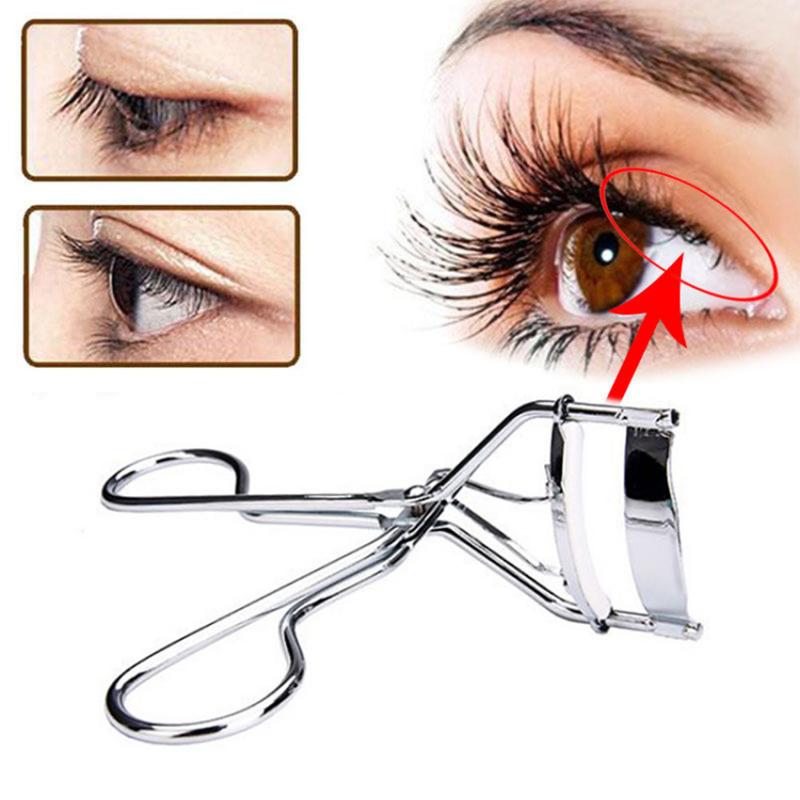 New Hot 1Pcs Handle Eyelash Curler Natural Bending Beautiful Eyelash Beauty Special Professional Makeup Tools