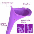 4pcs Ladies Portable Silicone Urinal Funnel Female Private Nursing Women Emergency Field Vertical Urinal For Outdoor Travel