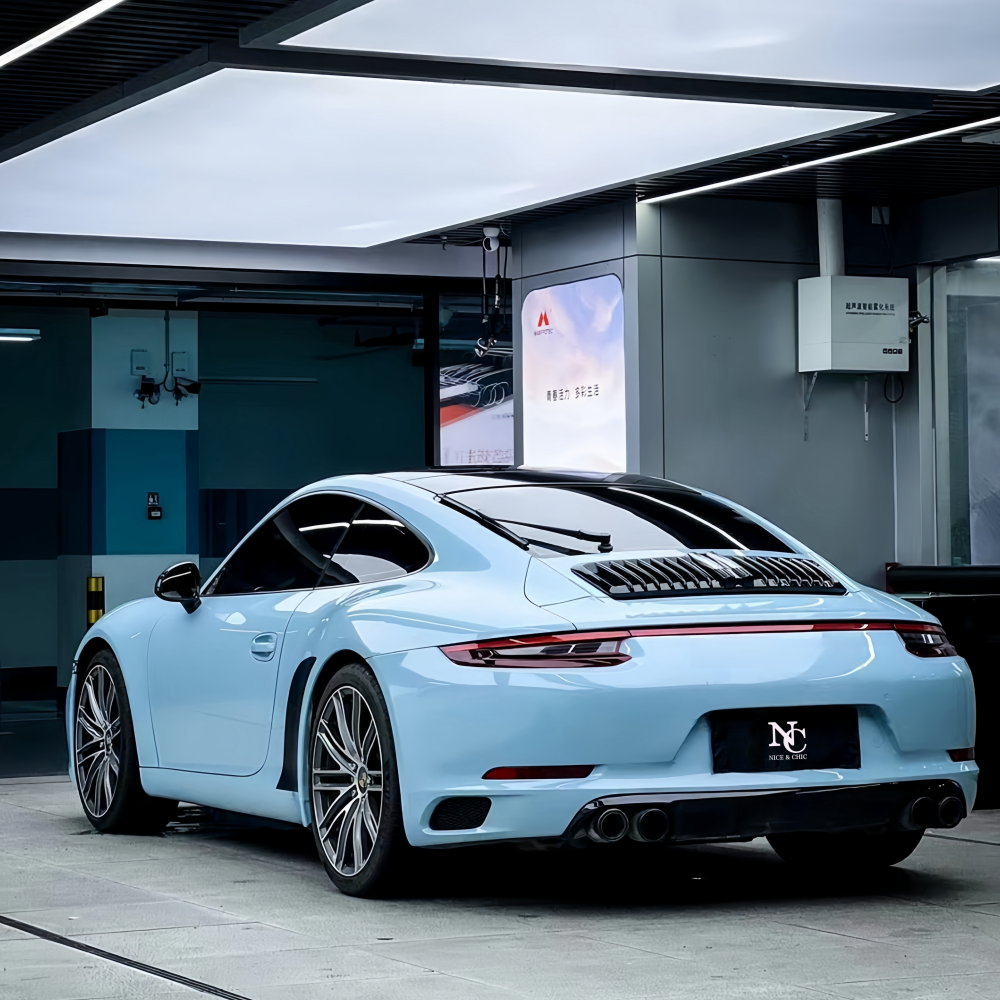 Ocean BlueWrap For Car