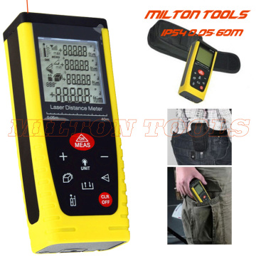 0.05m-60m Hand held Laser Distance Meter 60M Area and volume measurements Rangefinder Tool Range finder IP54