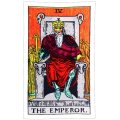 Vintage Style Colored Tarot Devination Theme Wall Hanging Tapestry - The Emperor