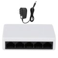 RJ45 MINI 5-Ports Fast Ethernet Network Black Switch Hub for Desktop PC Full Gigabit Ethernet Switch