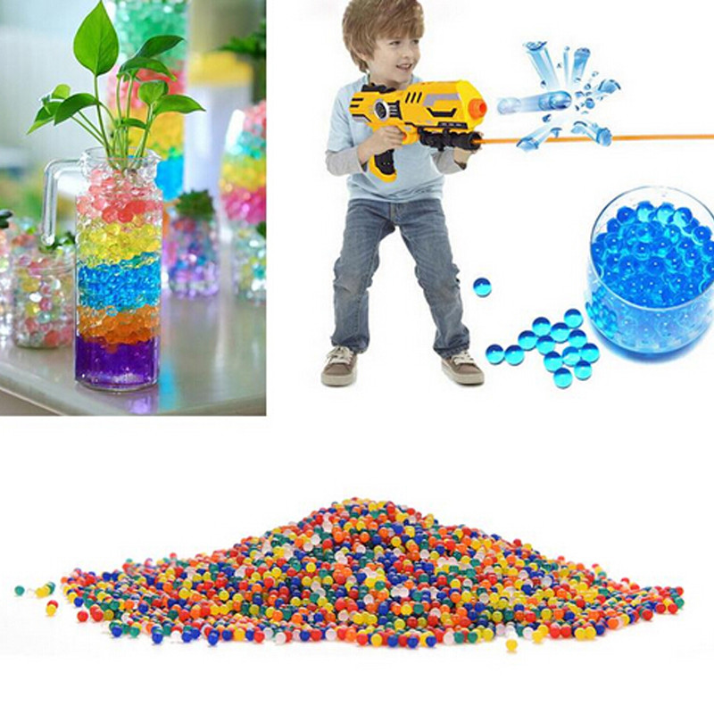 1000Pcs/bag Crystal Soil Hydrogel Gel Polymer Water Beads Flower/Wedding/Decoration Maison Growing Water Balls Big Home Decor