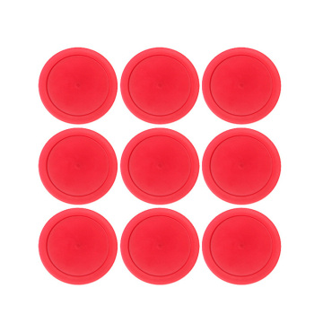 10Pcs/lot 82mm 63mm Air Hockey Pucks Red Children Table Mini Ice Hockey Disk Air Suspension Accessories Game Ball Sport Tools