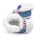 Winter Fur Warm Baby Girls First Walkers for Newborn Soft Sole Non-Slip Infant Cartoon Cotton Shoes Sneakers