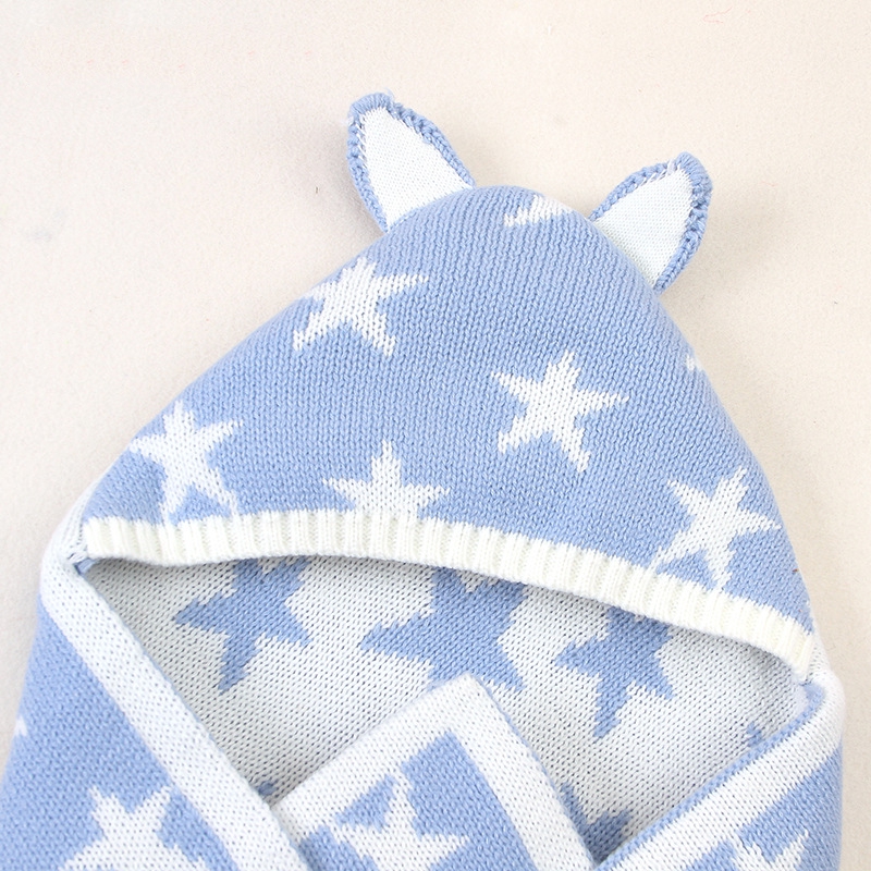 Baby Sleeping Bag For Stroller Knitted Infant Sleep Sack Warm Knit Slaapzak Envelope Soft Kid Sleepsack Footmuff Newborn Swaddle