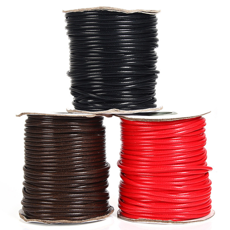 10 Meters 2MM Waxed Cotton Cord Multicolor Wax Beading Thread For DIY Fashion Jewelry Bracelet Beads Necklace Making Accessories
