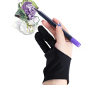 1PC Black Free Size Artist Drawing Glove Any Graphics Drawing 2 Finger Anti-fouling,both For Right And Left Hand Write Supplies