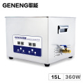 15L Ultrasonic Cleaner Power Adjustment Bath Circuit Board Automotive Engine Parts Heated Ultrasound Washing Time Tanks