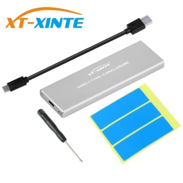 XT-XINTE for NVMe PCIE USB3.1 HDD Enclosure M.2 to USB Type C 3.1 M KEY SSD Hard Disk Drive Case External Mobile Box