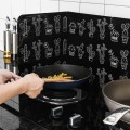 New 1pcs Aluminum Foil Oil Block Oil Barrier Stove Cooking Heat Insulation Anti-Splashing Oil Baffle Kitchen Utensils Supplie