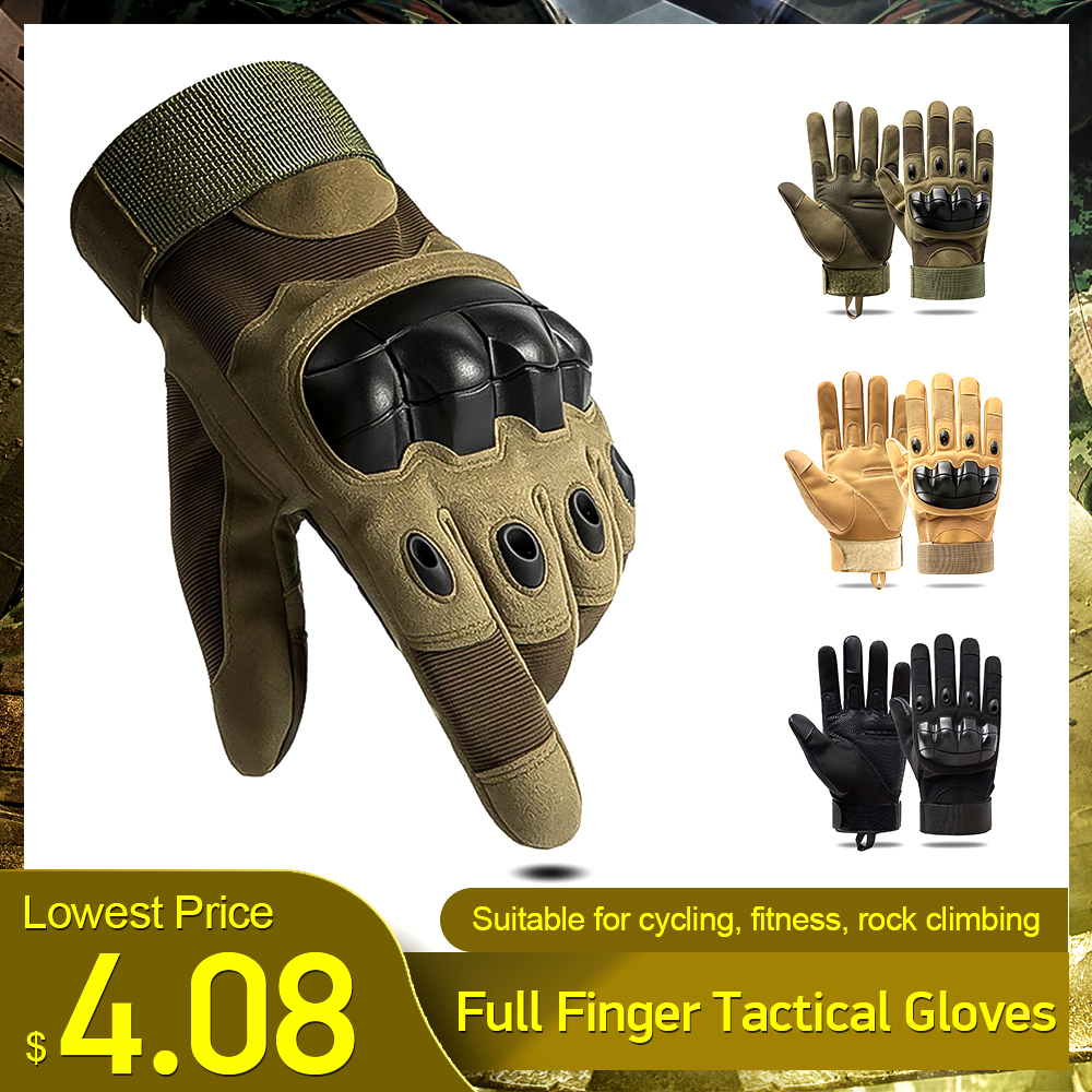 Tactical Gloves Hunting Tree Reeds Full Gloves Hard Knuckle Full Finger Military Army Combat Hunting Shooting Fishing Gloves
