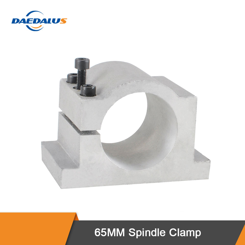 CNC Spindle Clamp Bracket 65MM Mounting Bracket Holder With Screws For 800W 1.5KW Machine Tool Spindle Motor