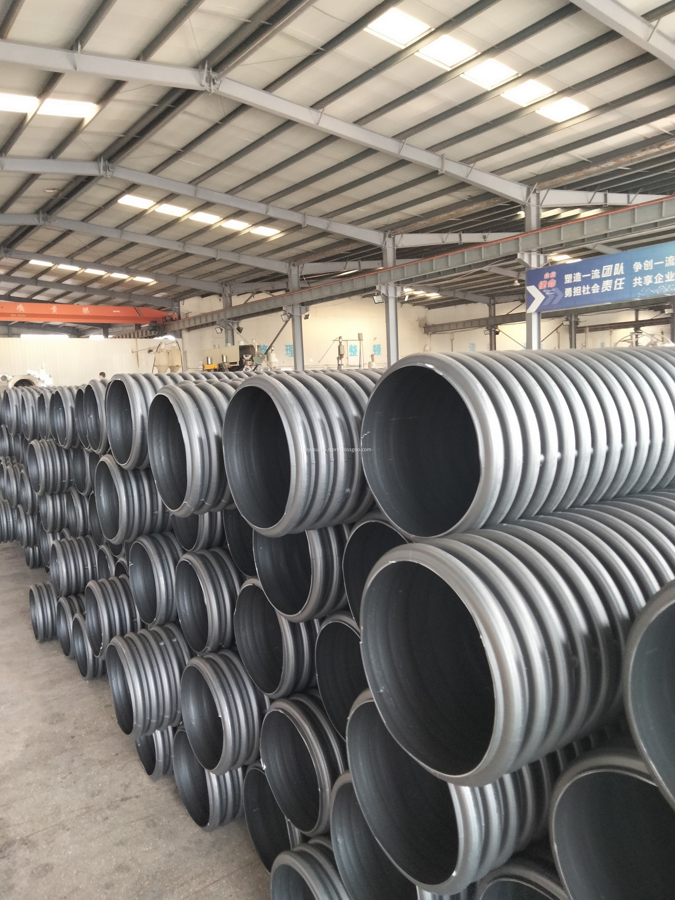 Black HDPE Double Wall Corrugated Pipe