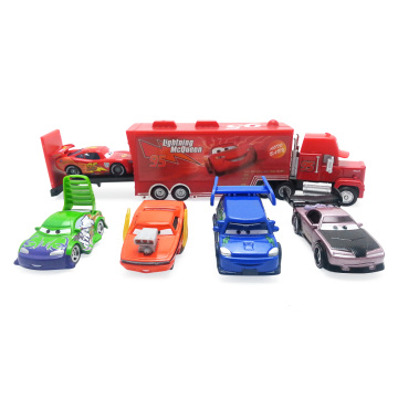 Disney Pixar Cars Snot Rod & DJ & Boost & Wingo Metal & No.95 Mack Racer's Truck & Lightning McQueen Diecast Toy Car 1:55 Loose