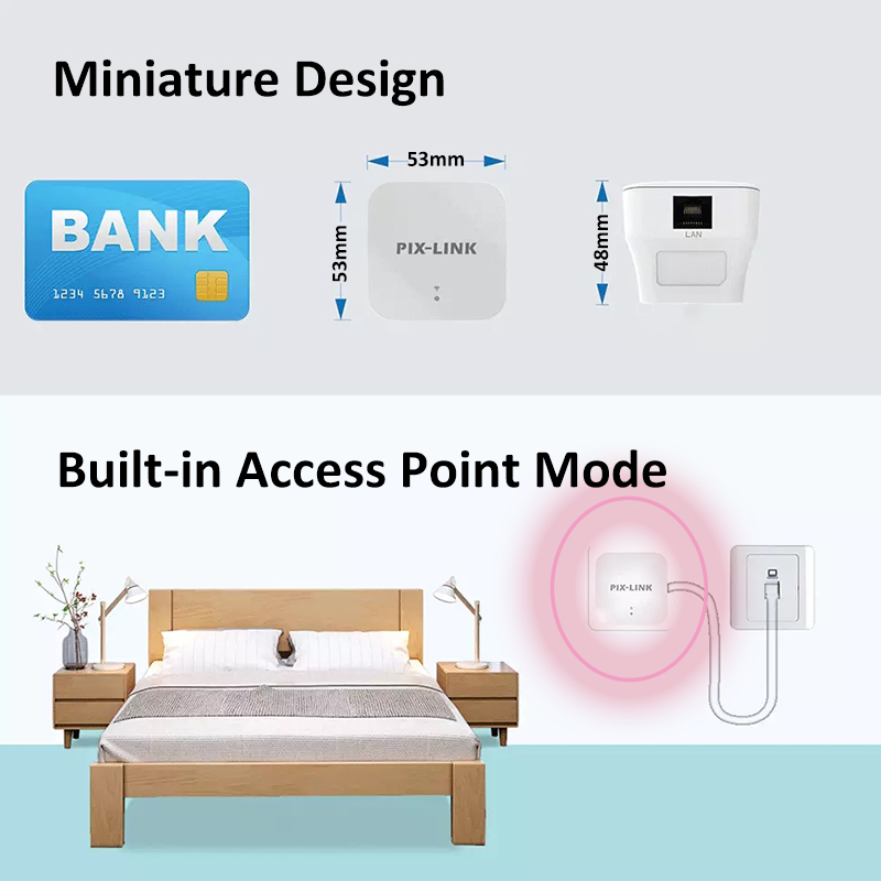 wireless wi-fi 802.11n 300mbps 2.4g firewall home router repeater extender repetidor booster for xiaomi wi fi wifi versterk
