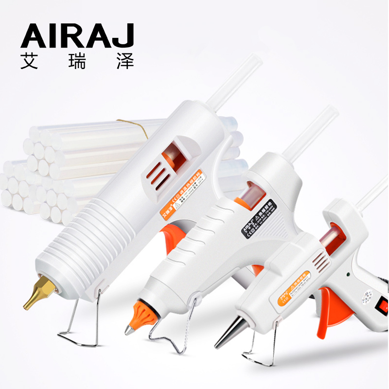 AIRAJ Upgraded Hot Melt Glue Gun 70W/100W/120W/150W Convenient Repair Adhesive Tool with Glue Stick and EU Conversion Head
