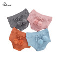 2020 0-18M Cute Infant Baby Girls Shorts Autumn Winter New Knited Solid Color Plush ball Triangle Shorts Bottoms