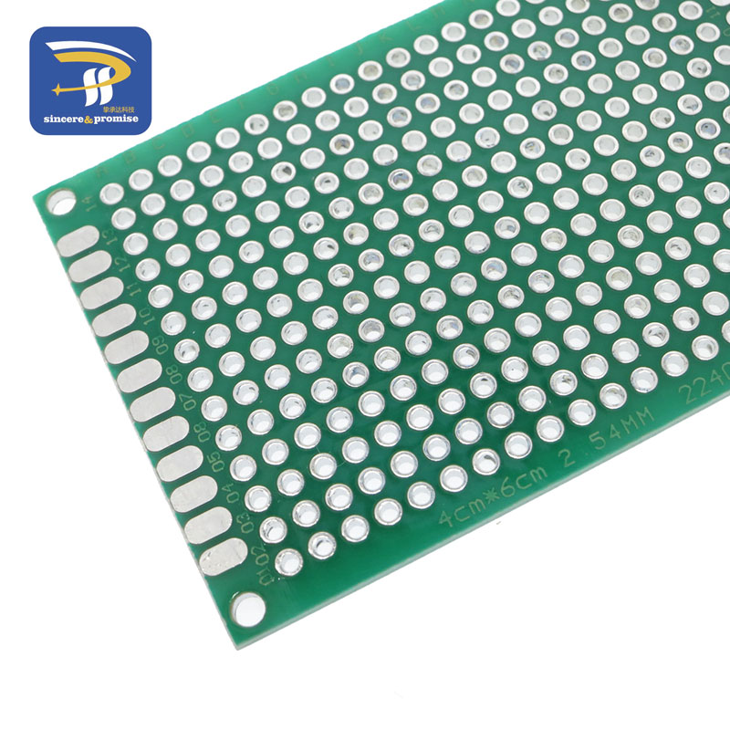 5pcs 4x6 cm PROTOTYPE PCB 4*6 panel double coating/tinning PCB Universal Board double Sided PCB 2.54MM board