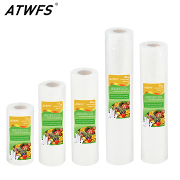 ATWFS Vacuum Bag Packaging Food Vacuum Sealer Bags for Food Storage Keep Products Fresh Bag 12/17/20/25/28cm*500cm 1 Roll