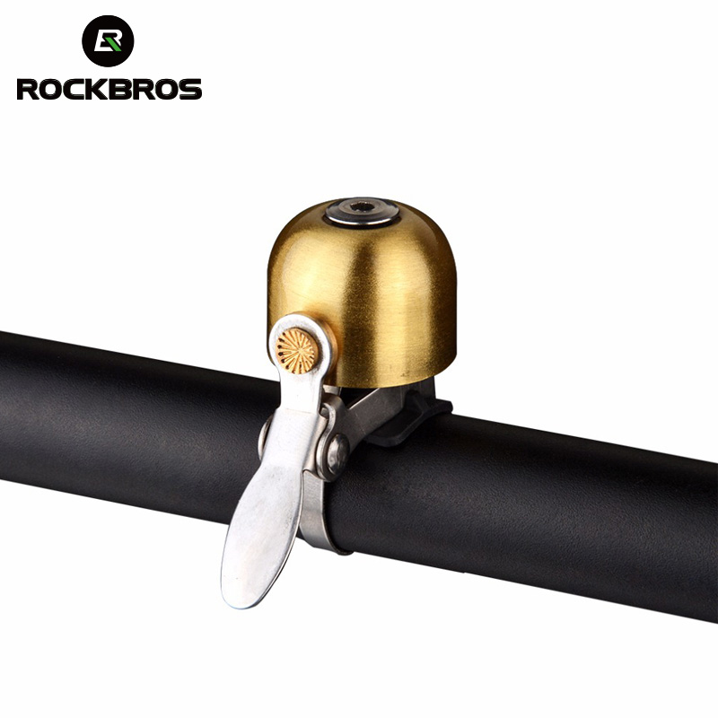 ROCKBROS Mini Stainless Steel Bicycle Bell Ring MTB Bike Handlebar Horn Safety Alarm Cycling Bell Classical Bicycle Accessories