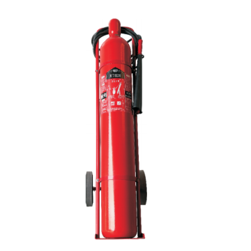 Cart type carbon dioxide fire extinguisher