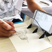 Imaging Drawing Board Plotter Sketch Reflection Dimming Bracket Painting Mirror Plate Tracing for Iphone 11 Pro Android