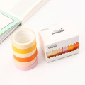 6pcs/pack Salt Solid Color Washi Tape Set Adhesive Tape DIY Scrapbooking Sticker Label Masking Tape stationery