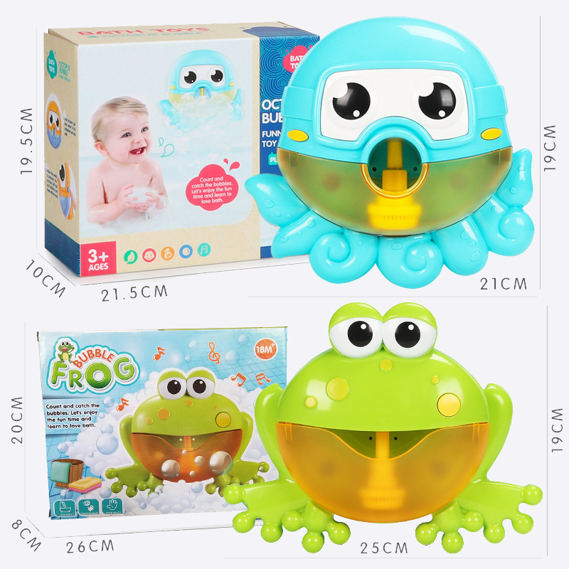 Breath In The Free Air Toad Crabs Bath Toy Baby Bubble Manufacturer Swimming Bath Machine Soap Toys For Children