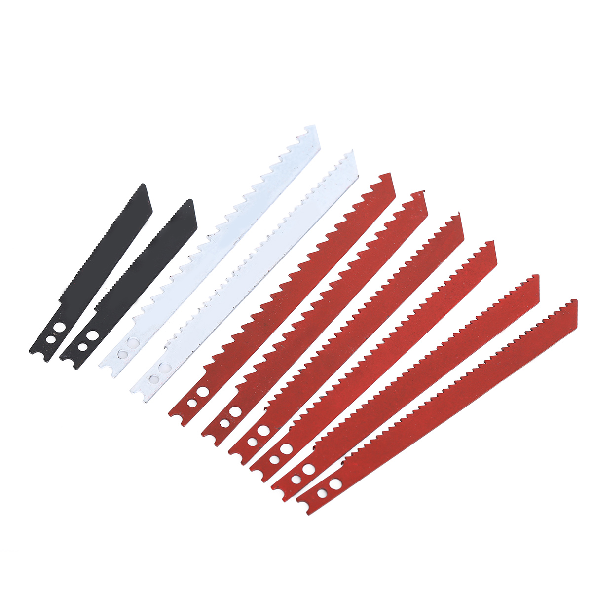 10pcs U-shank Jig Saw Blades Set for Black and Decker Jigsaw Metal Plastic Wood Blades