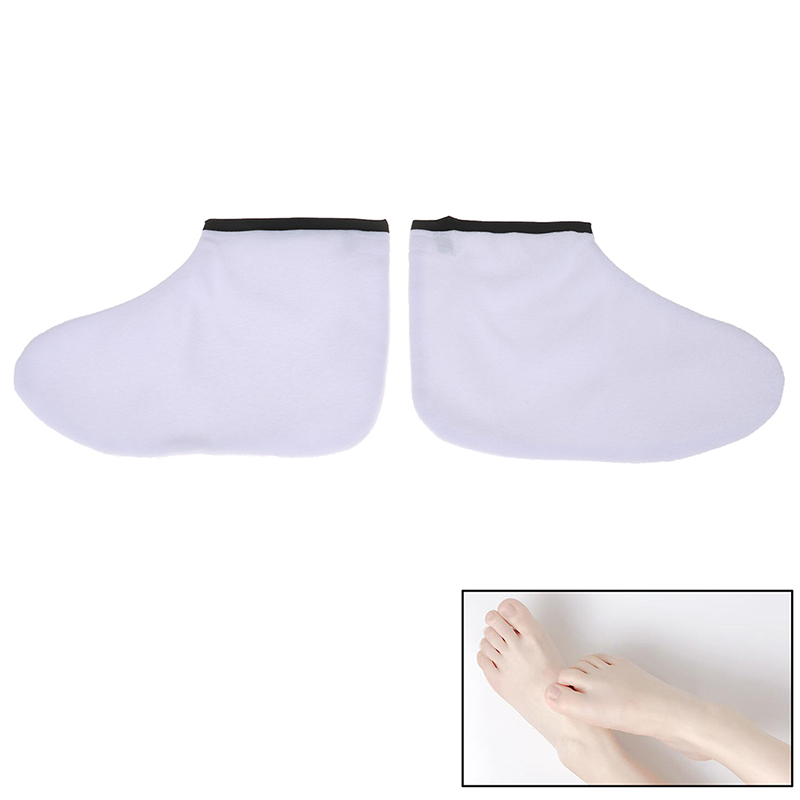 1Pair Professional Mini SPA Pedicure Sock Exfoliating Socks Paraffin Wax Protection Leg Foot Gloves For Warmer Wax Heater